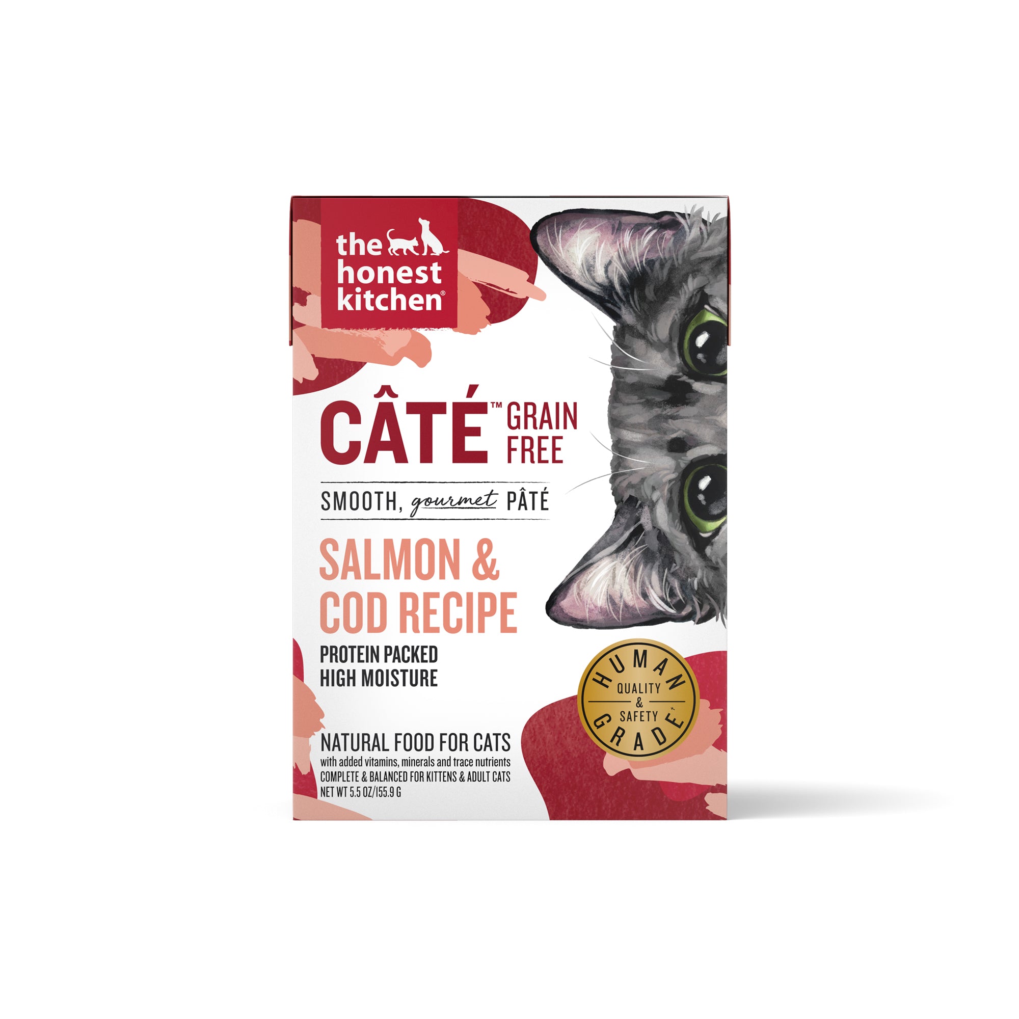 Image of The Honest Kitchen Cate Grain Free Salmon & Cod Pate Wet Cat Food