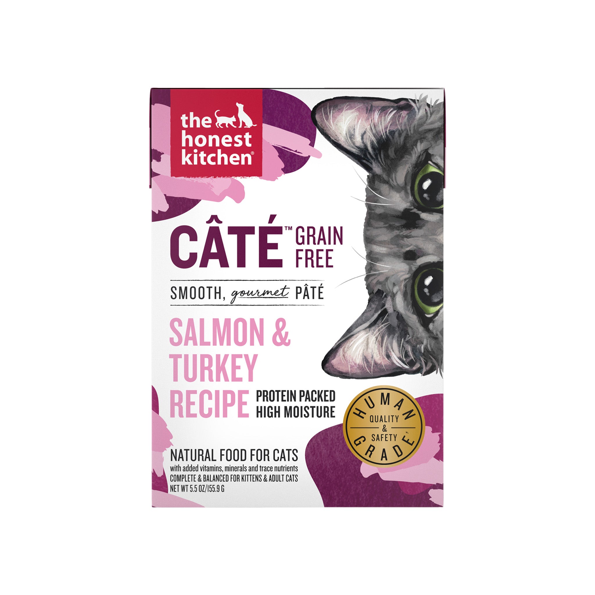 Image of The Honest Kitchen Cate Grain Free Salmon & Turkey Pate Wet Cat Food