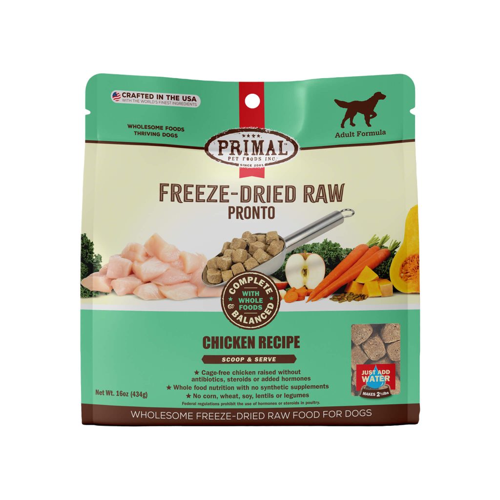 Primal Raw Pronto Chicken Recipe Dog FreezeDried Food Review 2023