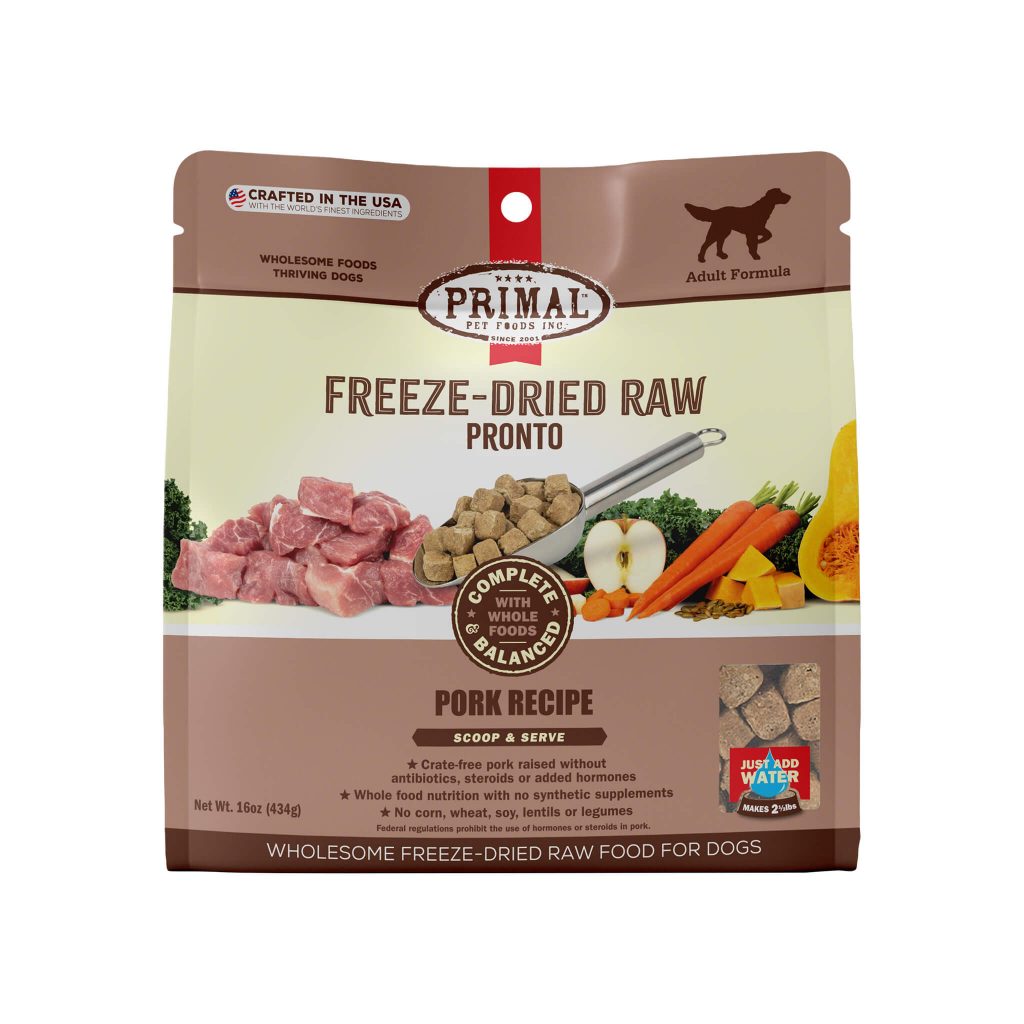 Primal Raw Pronto Pork Recipe Dog FreezeDried Food Review 2023 Pet