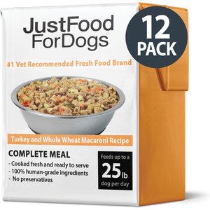 JustFoodForDogs PantryFresh Turkey & Whole Wheat Macaroni Fresh Dog Food