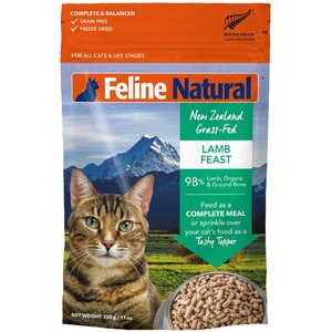 Feline Natural Lamb Grain-Free Freeze-Dried Cat Food