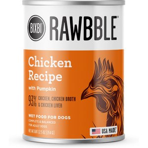 BIXBI Rawbble Grain-Free Canned Chicken Recipe Wet Dog Food BIXBI Rawbble Grain-Free Canned Chicken Recipe Wet Dog Food