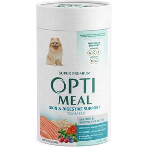Optimeal Skin & Digestive Support Salmon & Brown Rice Recipe Toy Breed Dry Dog Food