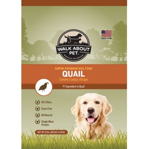 Walk About Pet Quail Canine Exotics Recipe Super Premium Dry Dog Food