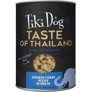 Tiki Dog Taste of the World Thailand Grain-Free Chicken Curry Chunks in Gravy Canned Dog Food