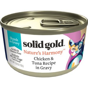 Solid Gold Nature's Harmony Chicken & Tuna Recipe in Gravy Grain-Free Wet Cat Food