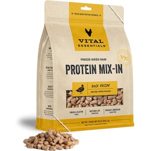 Vital Essentials Protein Mix-In Duck Recipe Mini Nibs Grain-Free Freeze-Dried Raw Dog Food Topper