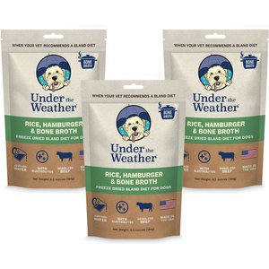 Under the Weather Rice, Hamburger & Bone Broth Freeze-Dried Dog Food