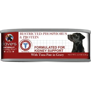 Dave's Pet Food Restricted Phosphorus & Protein, Tuna Pate in Gravy Wet Dog Food