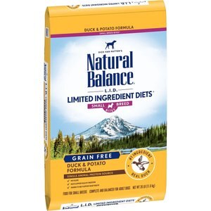 Natural Balance L.I.D. Limited Ingredient Diets Duck & Potato Formula Small Breed Bites Grain-Free Dry Dog Food