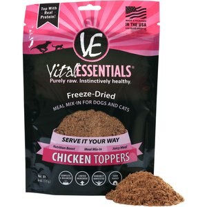 Vital Essentials Chicken Freeze-Dried Raw Grain-Free Dog & Cat Food Topper