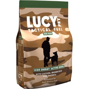 Lucy Pet Products Tactical Fuel Chicken, Brown Rice & Oatmeal Dry Dog Food