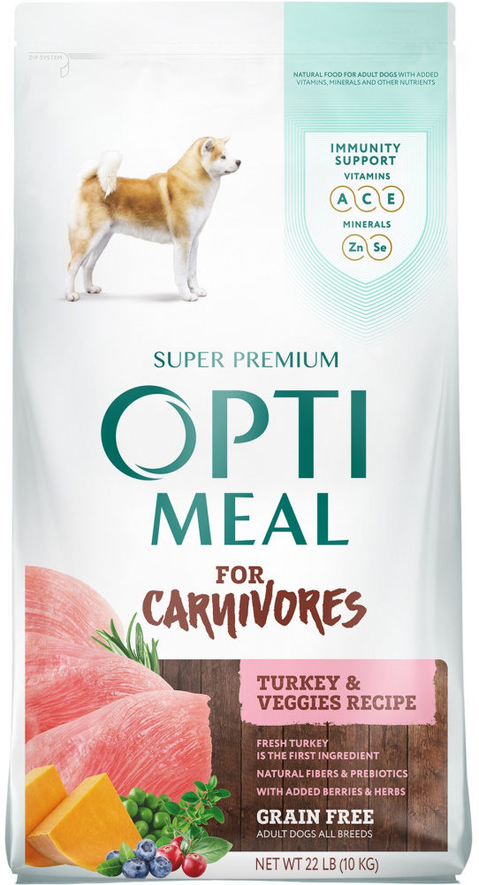 Optimeal Grain-Free Turkey & Veggies Recipe All Breed Dry Dog Food