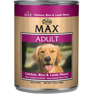 Nutro Max Adult Chicken, Rice & Lamb Dinner Canned Dog Food