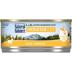 Natural Balance Limited Ingredient Indoor Duck Recipe Canned Cat Food