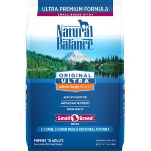 Natural Balance Original Ultra Whole Body Health Chicken, Chicken Meal & Duck Meal Formula Small Breed Bites Dry Dog Food